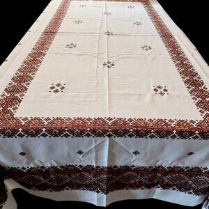 Ukrainian Traditional Folk Tablecloth 60 x 90"